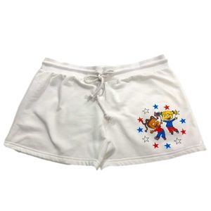 Nickelodeon Rugrats Juniors Graphic Shorts; size: SMALL (3-5) White